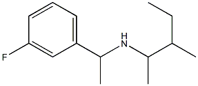 [1-(3-fluorophenyl)ethyl](3-methylpentan-2-yl)amine Structure