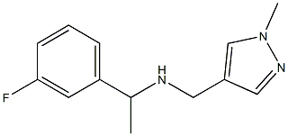 [1-(3-fluorophenyl)ethyl][(1-methyl-1H-pyrazol-4-yl)methyl]amine 化学構造式