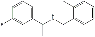 [1-(3-fluorophenyl)ethyl][(2-methylphenyl)methyl]amine 化学構造式