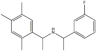 [1-(3-fluorophenyl)ethyl][1-(2,4,5-trimethylphenyl)ethyl]amine,,结构式