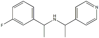 [1-(3-fluorophenyl)ethyl][1-(pyridin-4-yl)ethyl]amine Structure