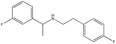 [1-(3-fluorophenyl)ethyl][2-(4-fluorophenyl)ethyl]amine,,结构式