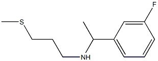 [1-(3-fluorophenyl)ethyl][3-(methylsulfanyl)propyl]amine Struktur
