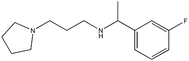 [1-(3-fluorophenyl)ethyl][3-(pyrrolidin-1-yl)propyl]amine Structure