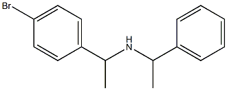 [1-(4-bromophenyl)ethyl](1-phenylethyl)amine Structure