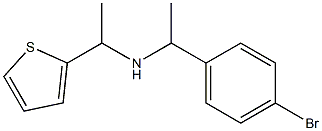 [1-(4-bromophenyl)ethyl][1-(thiophen-2-yl)ethyl]amine Struktur