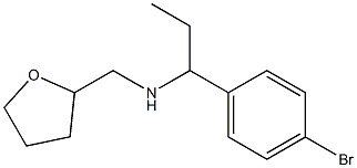 [1-(4-bromophenyl)propyl](oxolan-2-ylmethyl)amine Structure