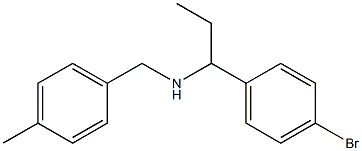 [1-(4-bromophenyl)propyl][(4-methylphenyl)methyl]amine Struktur