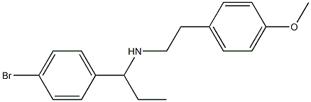 [1-(4-bromophenyl)propyl][2-(4-methoxyphenyl)ethyl]amine