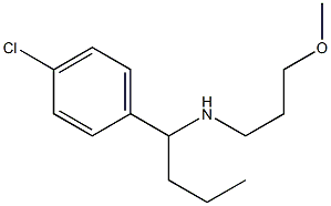 [1-(4-chlorophenyl)butyl](3-methoxypropyl)amine Structure