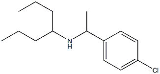 [1-(4-chlorophenyl)ethyl](heptan-4-yl)amine Structure