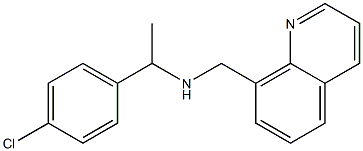 [1-(4-chlorophenyl)ethyl](quinolin-8-ylmethyl)amine|