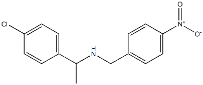 [1-(4-chlorophenyl)ethyl][(4-nitrophenyl)methyl]amine 结构式