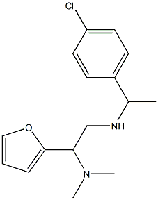 [1-(4-chlorophenyl)ethyl][2-(dimethylamino)-2-(furan-2-yl)ethyl]amine Struktur