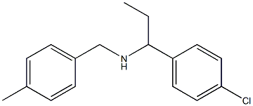 [1-(4-chlorophenyl)propyl][(4-methylphenyl)methyl]amine 结构式