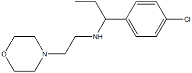 [1-(4-chlorophenyl)propyl][2-(morpholin-4-yl)ethyl]amine,,结构式