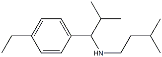 [1-(4-ethylphenyl)-2-methylpropyl](3-methylbutyl)amine Structure