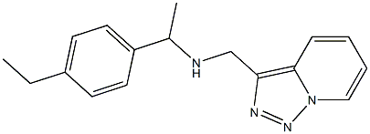 [1-(4-ethylphenyl)ethyl]({[1,2,4]triazolo[3,4-a]pyridin-3-ylmethyl})amine Struktur