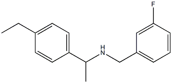 [1-(4-ethylphenyl)ethyl][(3-fluorophenyl)methyl]amine