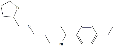 [1-(4-ethylphenyl)ethyl][3-(oxolan-2-ylmethoxy)propyl]amine Struktur