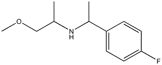 [1-(4-fluorophenyl)ethyl](1-methoxypropan-2-yl)amine Structure