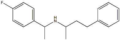 [1-(4-fluorophenyl)ethyl](4-phenylbutan-2-yl)amine Structure