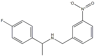 [1-(4-fluorophenyl)ethyl][(3-nitrophenyl)methyl]amine Structure