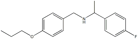 [1-(4-fluorophenyl)ethyl][(4-propoxyphenyl)methyl]amine Structure