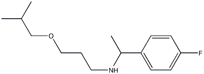 [1-(4-fluorophenyl)ethyl][3-(2-methylpropoxy)propyl]amine,,结构式