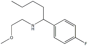 [1-(4-fluorophenyl)pentyl](2-methoxyethyl)amine,,结构式