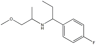 [1-(4-fluorophenyl)propyl](1-methoxypropan-2-yl)amine Structure