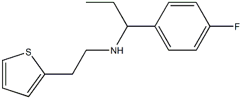 [1-(4-fluorophenyl)propyl][2-(thiophen-2-yl)ethyl]amine Struktur