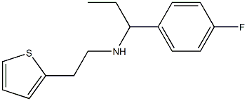 [1-(4-fluorophenyl)propyl][2-(thiophen-2-yl)ethyl]amine,,结构式