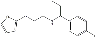 [1-(4-fluorophenyl)propyl][4-(furan-2-yl)butan-2-yl]amine 结构式