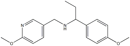 [1-(4-methoxyphenyl)propyl][(6-methoxypyridin-3-yl)methyl]amine Structure