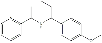 [1-(4-methoxyphenyl)propyl][1-(pyridin-2-yl)ethyl]amine Struktur