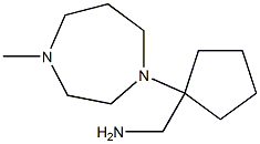 [1-(4-methyl-1,4-diazepan-1-yl)cyclopentyl]methanamine Structure