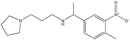 [1-(4-methyl-3-nitrophenyl)ethyl][3-(pyrrolidin-1-yl)propyl]amine Structure