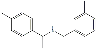[1-(4-methylphenyl)ethyl][(3-methylphenyl)methyl]amine,,结构式