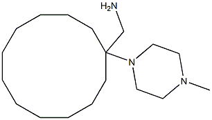 [1-(4-methylpiperazin-1-yl)cyclododecyl]methanamine 结构式