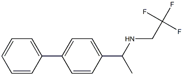 [1-(4-phenylphenyl)ethyl](2,2,2-trifluoroethyl)amine 化学構造式