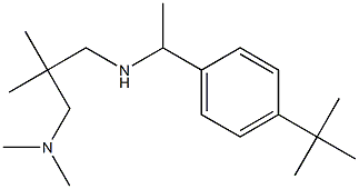 [1-(4-tert-butylphenyl)ethyl]({2-[(dimethylamino)methyl]-2-methylpropyl})amine 化学構造式