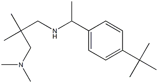 [1-(4-tert-butylphenyl)ethyl]({2-[(dimethylamino)methyl]-2-methylpropyl})amine,,结构式