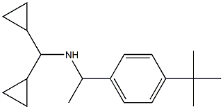 [1-(4-tert-butylphenyl)ethyl](dicyclopropylmethyl)amine 化学構造式