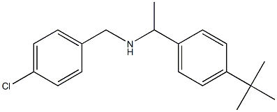 [1-(4-tert-butylphenyl)ethyl][(4-chlorophenyl)methyl]amine Struktur