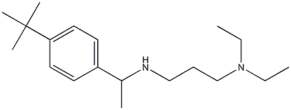 [1-(4-tert-butylphenyl)ethyl][3-(diethylamino)propyl]amine Struktur