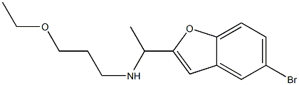 [1-(5-bromo-1-benzofuran-2-yl)ethyl](3-ethoxypropyl)amine|