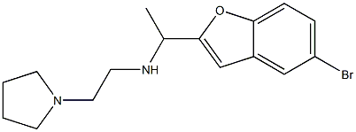 [1-(5-bromo-1-benzofuran-2-yl)ethyl][2-(pyrrolidin-1-yl)ethyl]amine