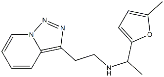 [1-(5-methylfuran-2-yl)ethyl](2-{[1,2,4]triazolo[3,4-a]pyridin-3-yl}ethyl)amine 结构式