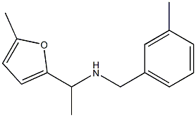 [1-(5-methylfuran-2-yl)ethyl][(3-methylphenyl)methyl]amine Structure